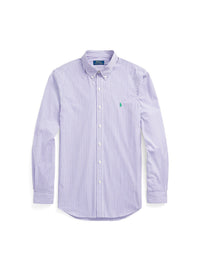 Chemise rayée Slim Fit popeline stretch - Lavender & White