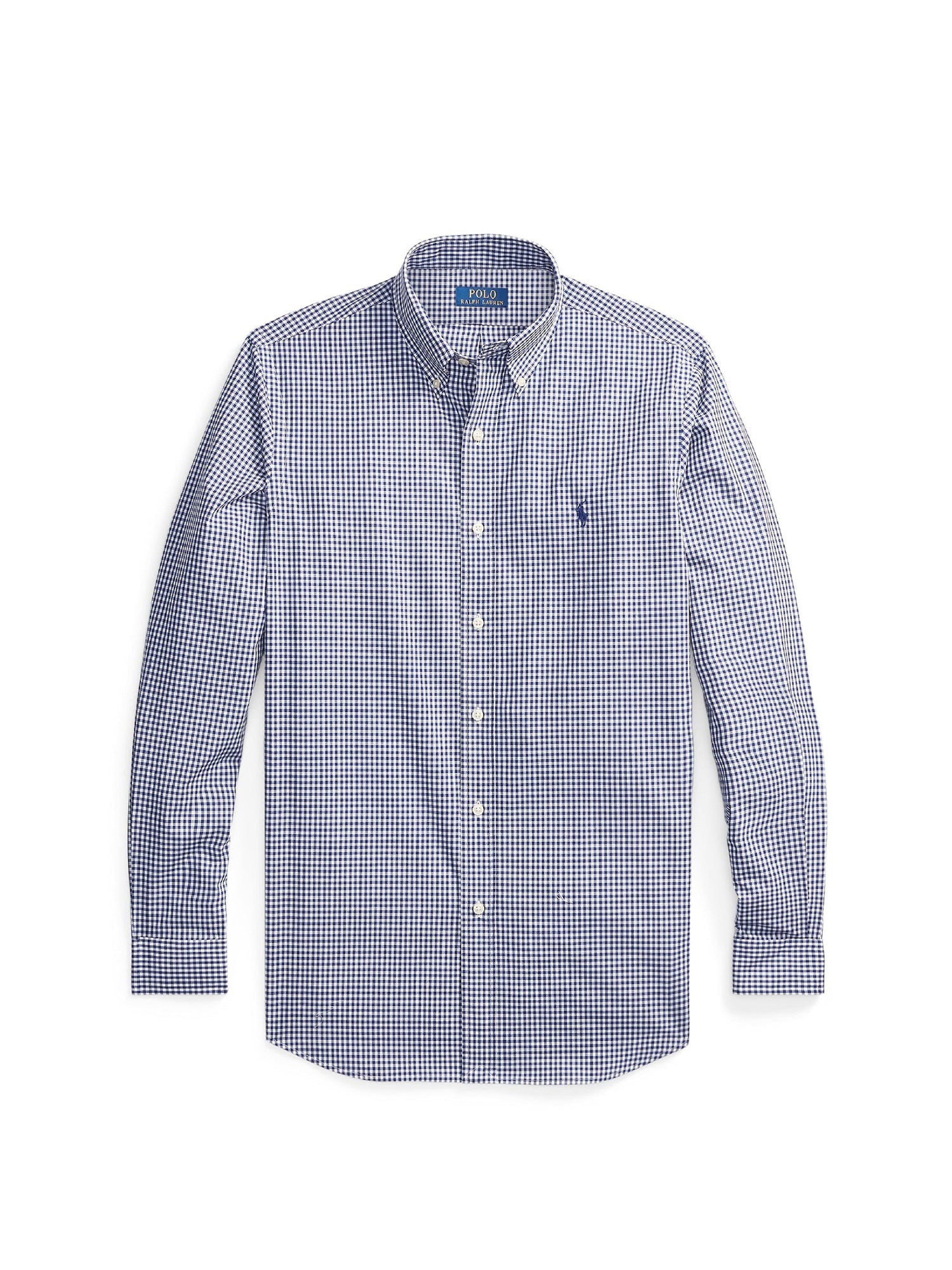 Chemise Custom Fit vichy popeline  - Navy & White