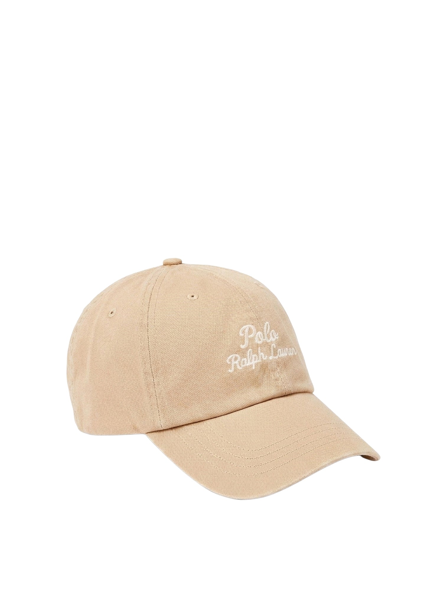 Casquette en sergé brodé - Cafe Tan