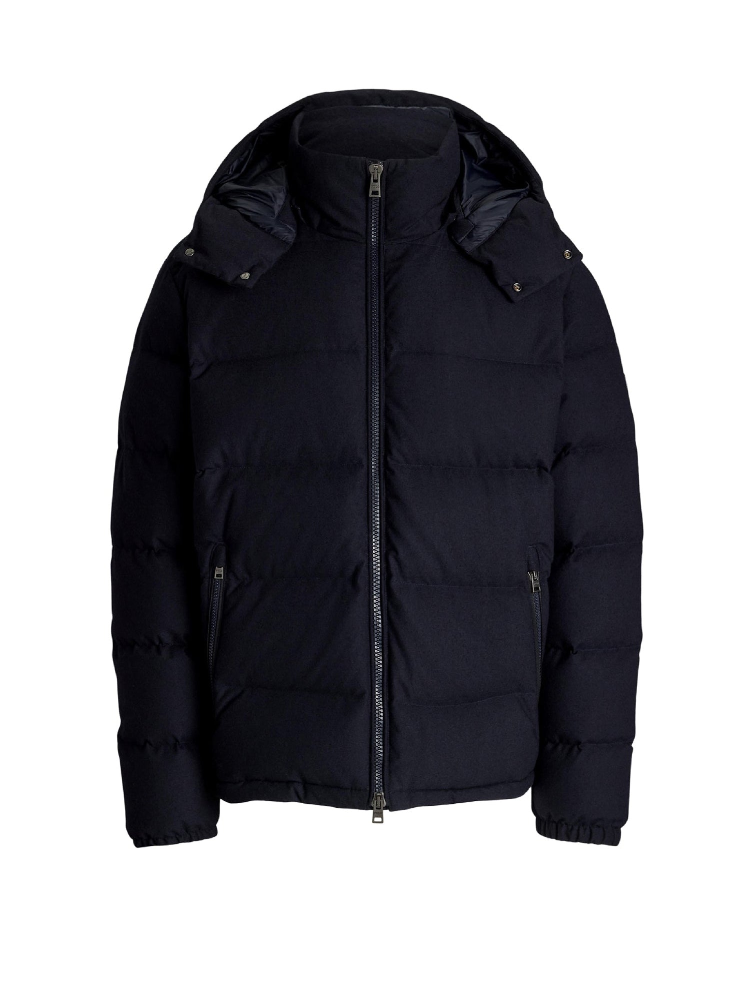 Decker down jacket in wool - Navy Collection
