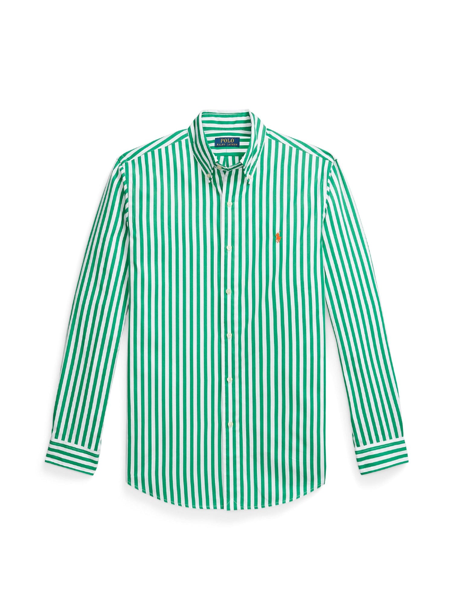5pcs / NEW // 6792E SCARAB GREEN/WHITE SPORT SHIRT LONG SLEEVE CUBDPPCS