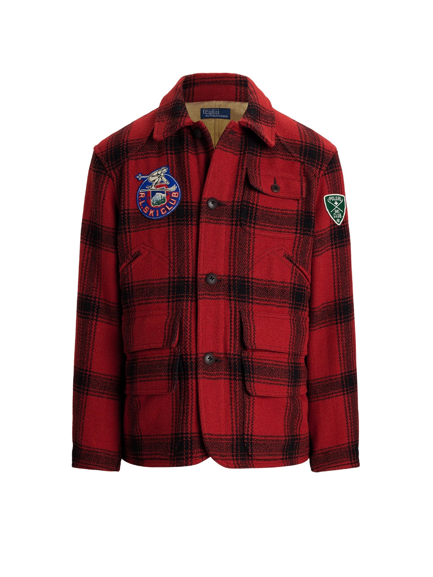 1pcs / NEW // RED BLACK BUFFALO PLAID SHIRT JACKET LINED OUTDOOR JKT