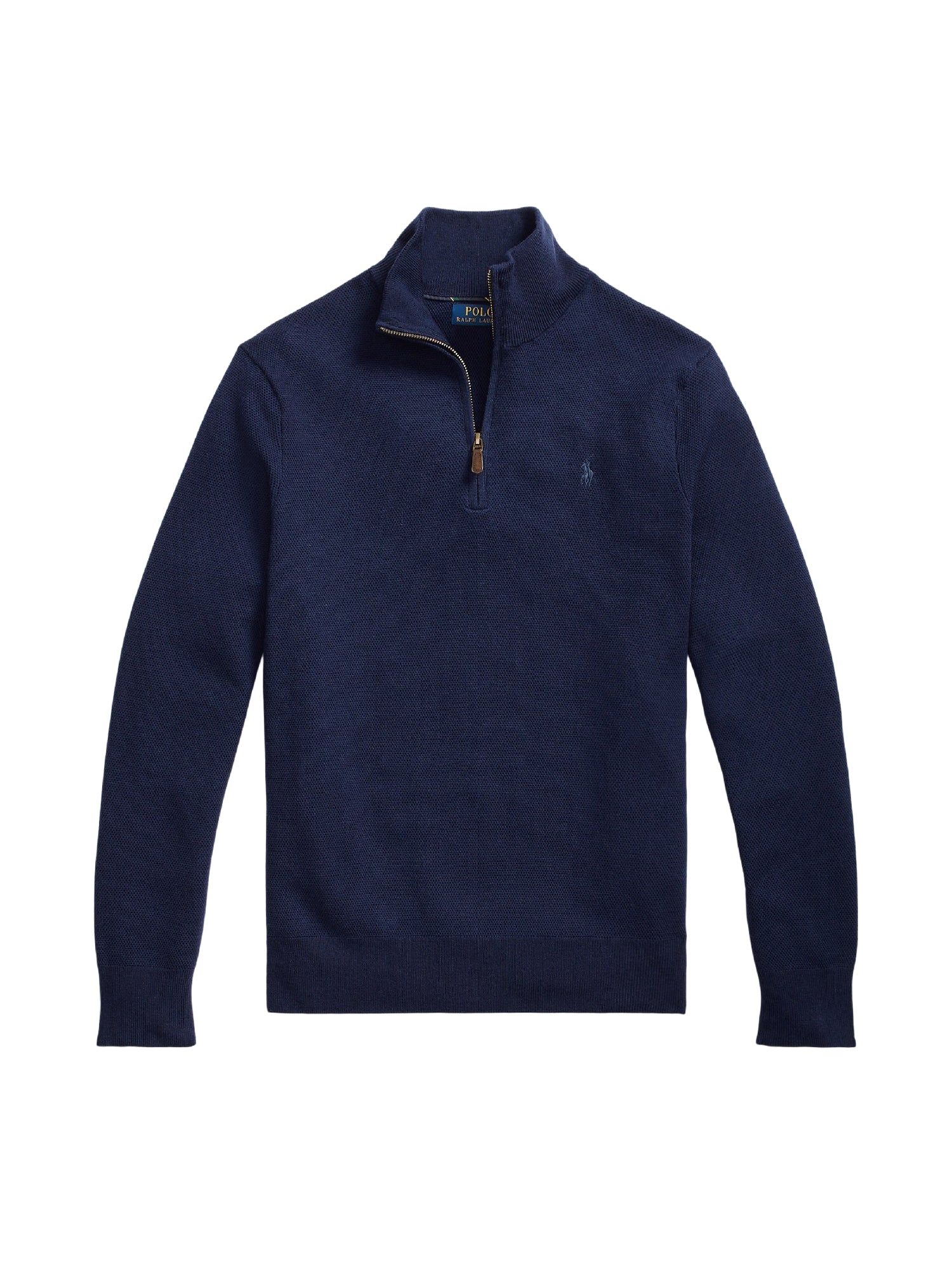 Pull demi-zippé en laine lavable - Hunter Navy