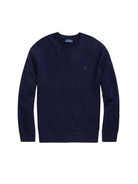 Pull Slim Fit en laine lavable - Hunter Navy