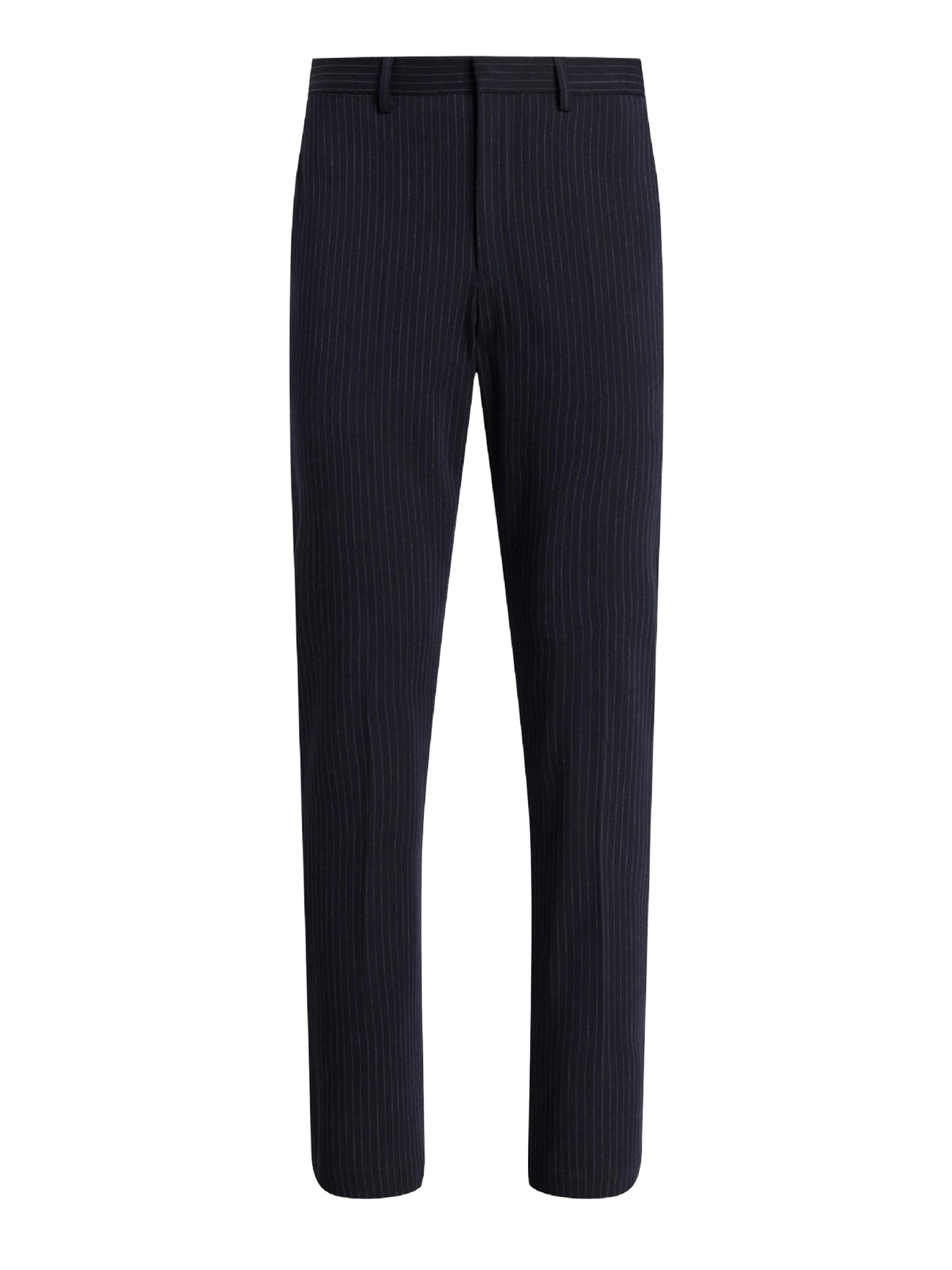 Pantalon performance en sergé stretch - Navy Pinstripe
