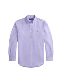 Custom Fit Linen Shirt - Sky Lavender