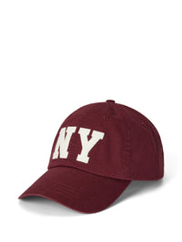 Casquette de baseball à patch NY - Red Wine
