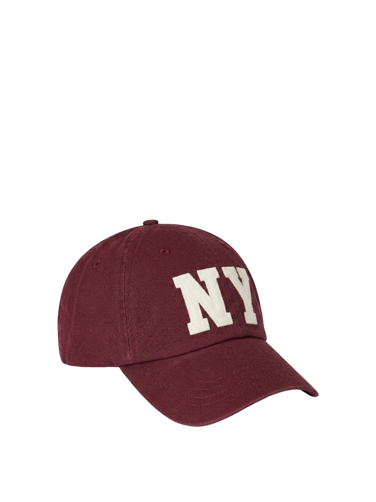 Casquette de baseball à patch NY - Red Wine