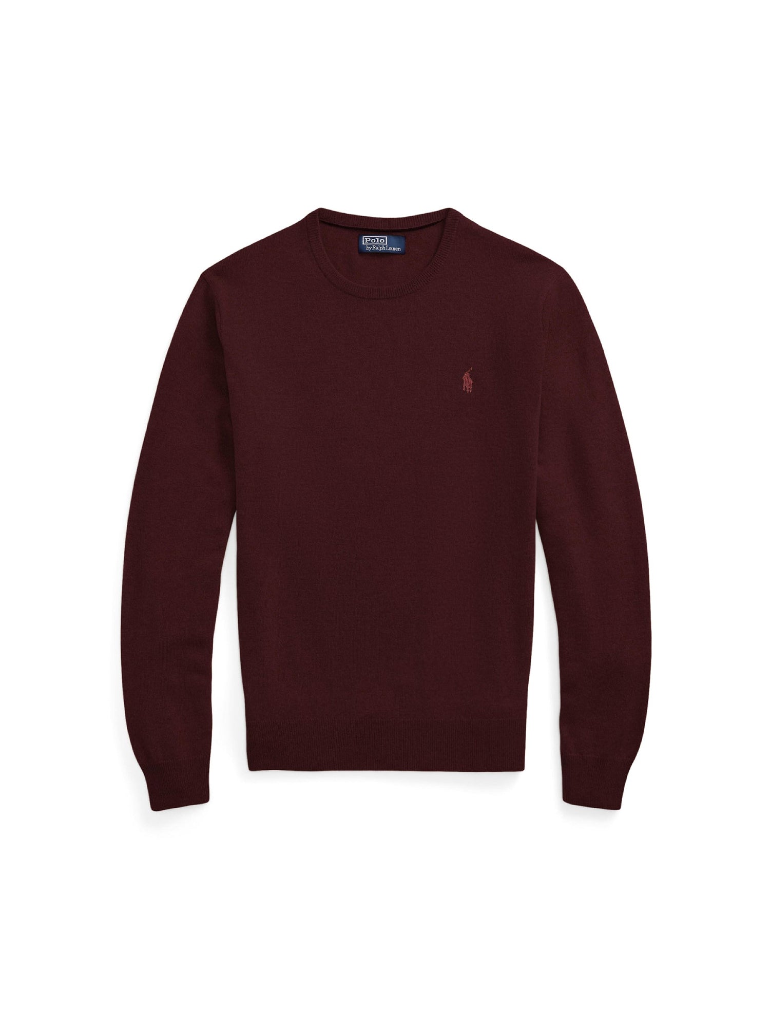 Pull col rond en laine  - Aged Wine Heather