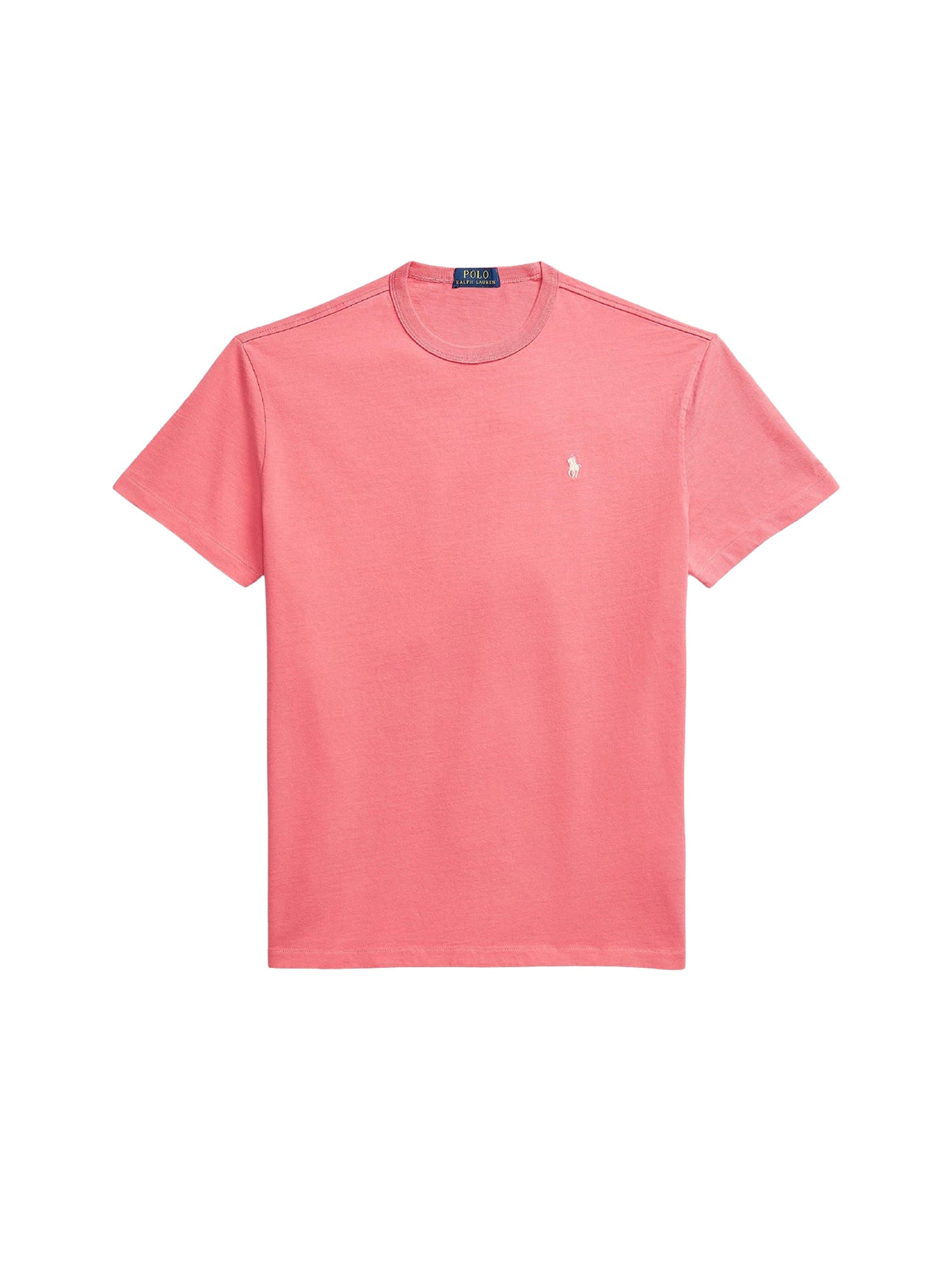 T-shirt en jersey à col rond - Pale Red