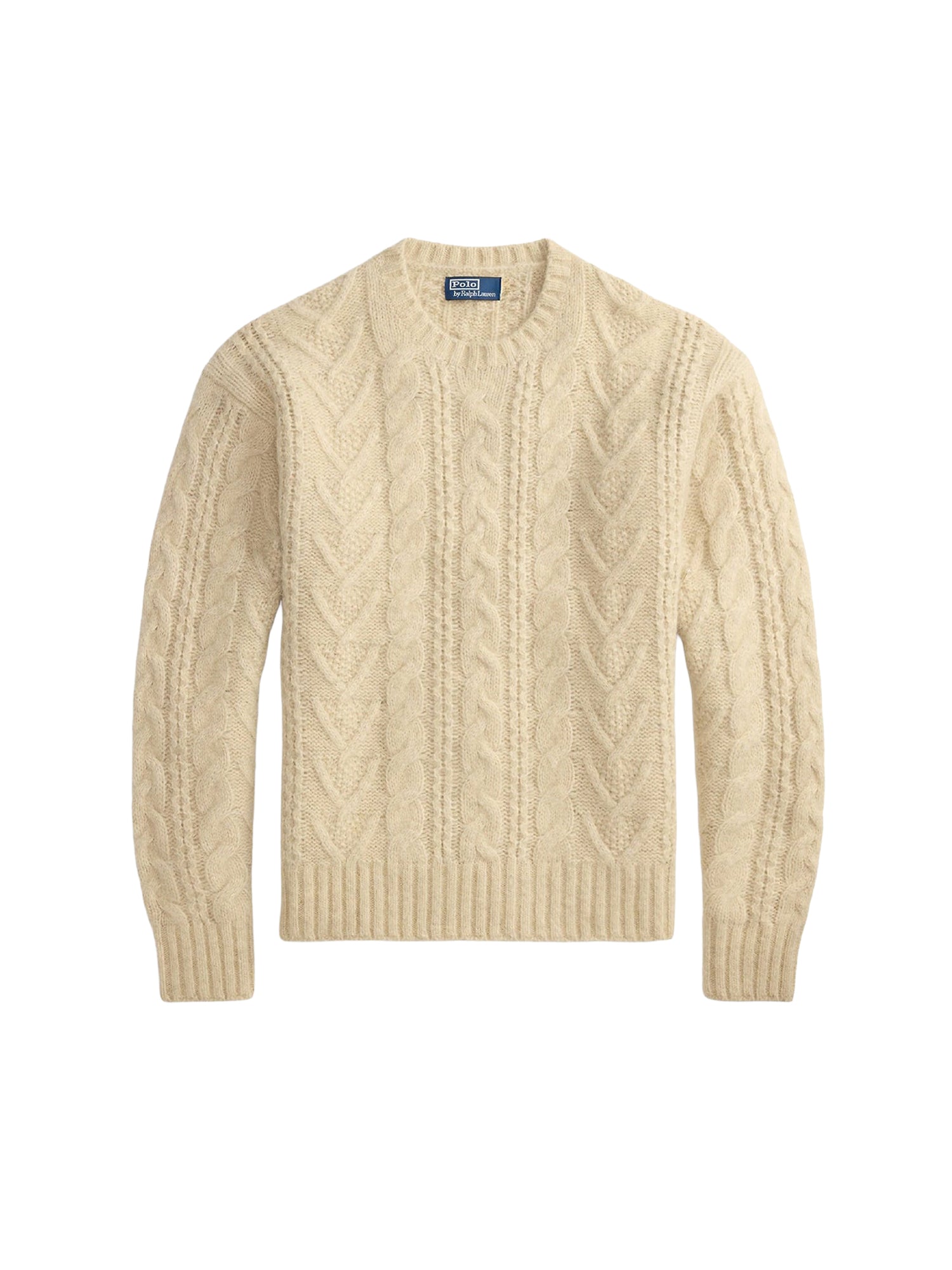 Pull en tricot d'Aran - Coconut Cream Heather