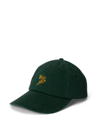 Casquette brodée longue visière en sergé - Vintage Pine