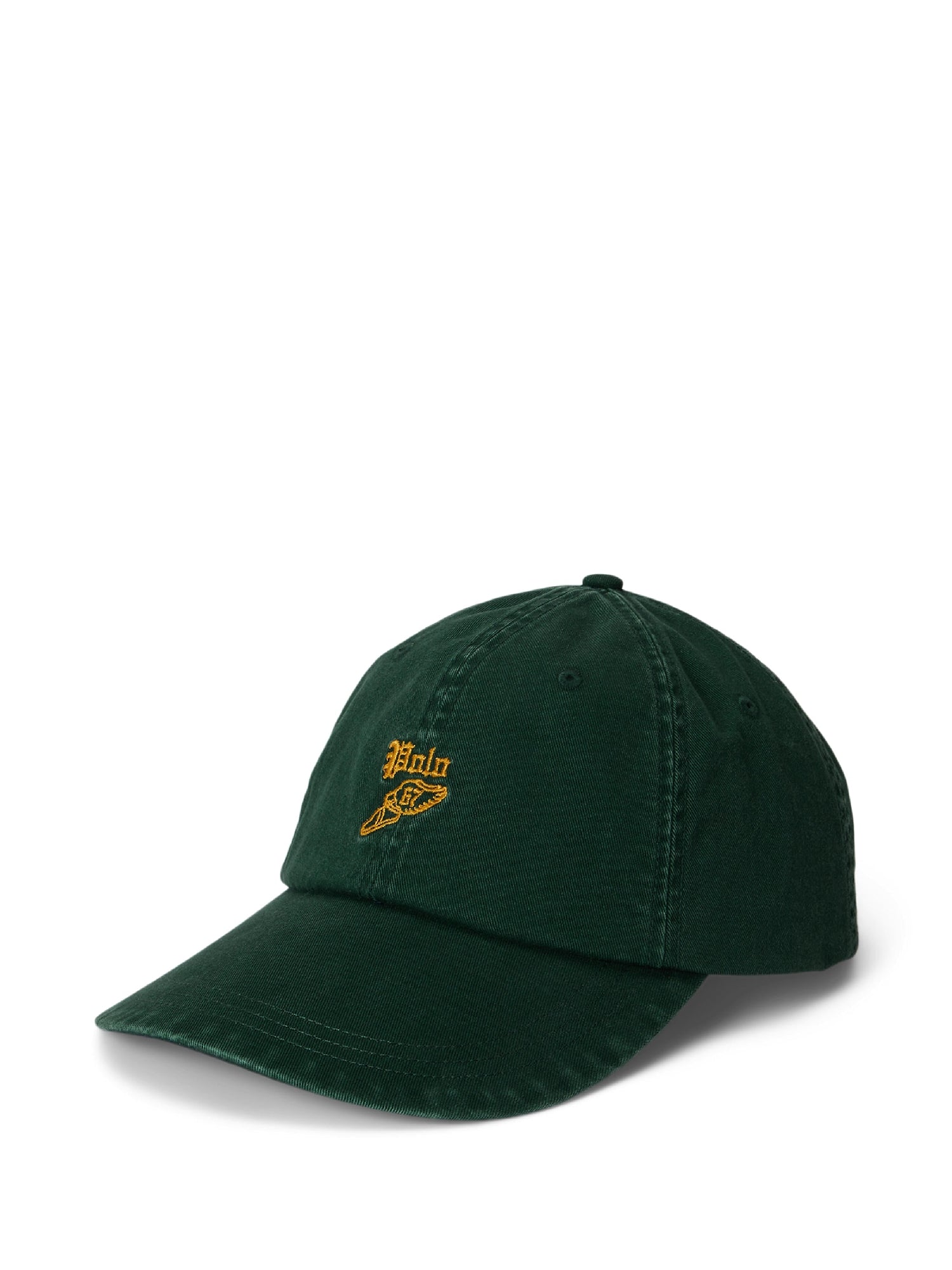 Casquette brodée longue visière en sergé - Vintage Pine