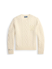 Pull Polo Ralph Lauren Yankees en laine - Cream Combo