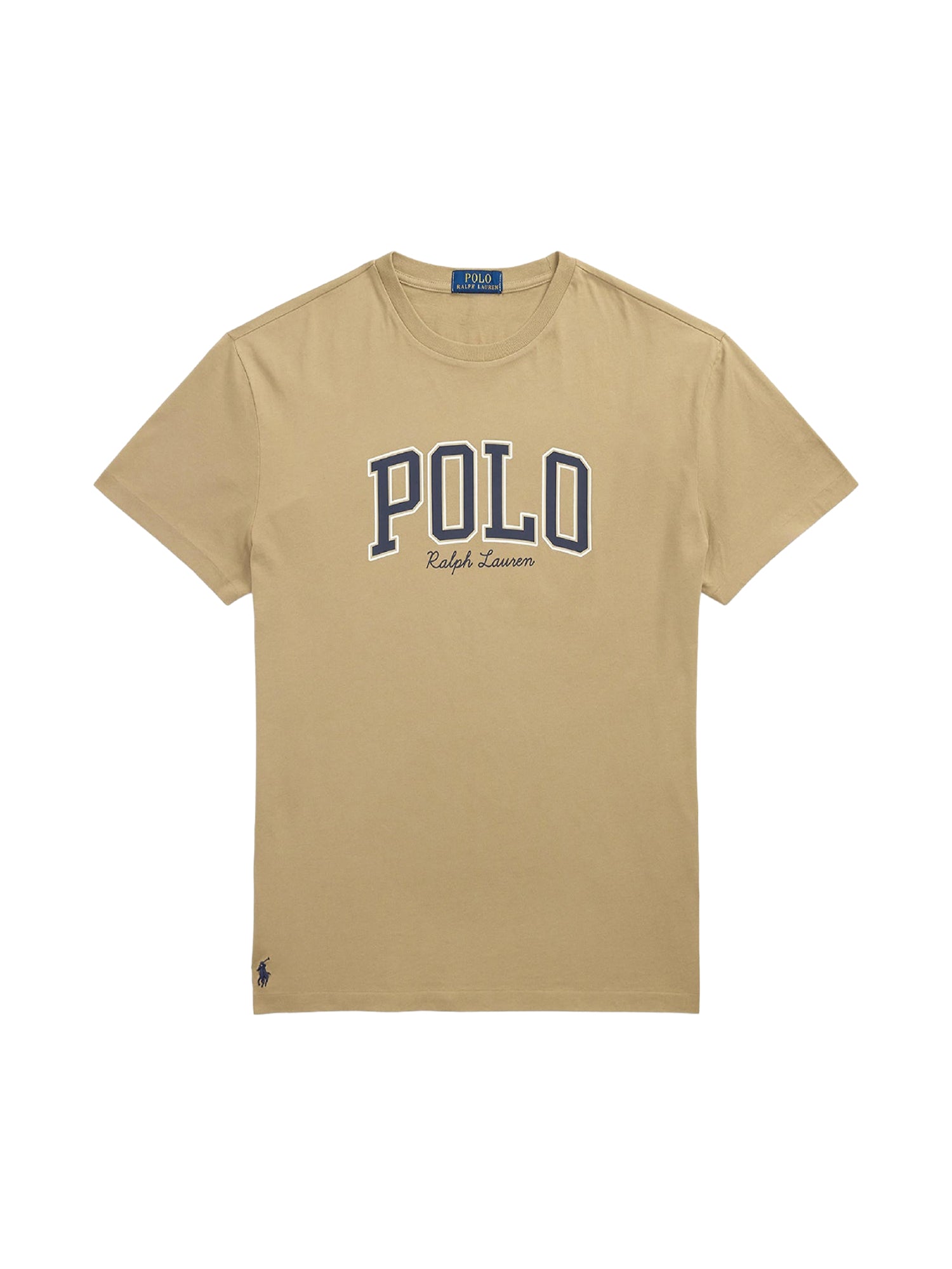 T-shirt à logo Custom Slim Fit - Surrey Tan