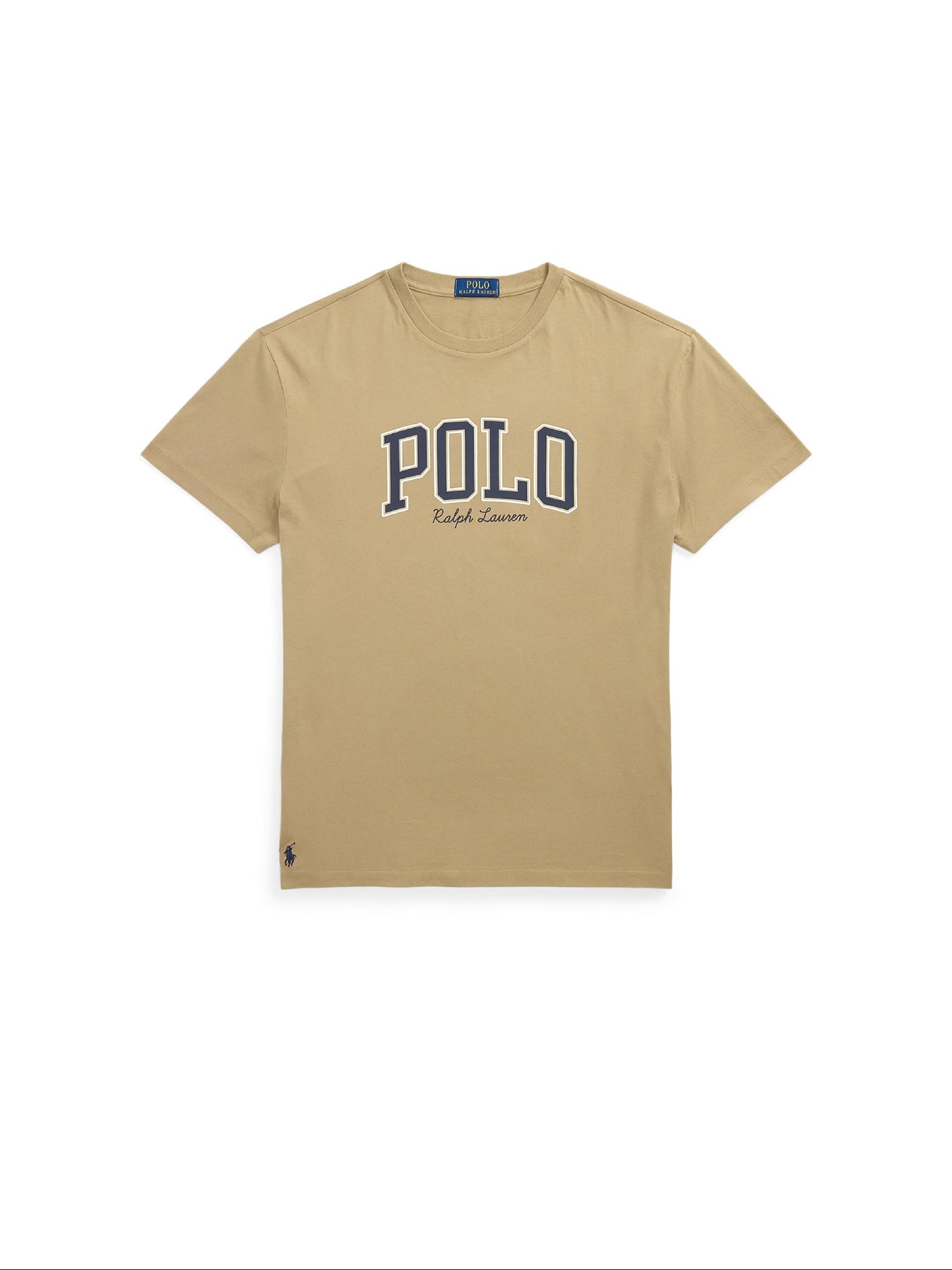 T-shirt à logo Custom Slim Fit - Surrey Tan