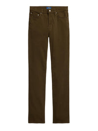 Pantalon slim droit Varick en sergé stretch - Dark Brown