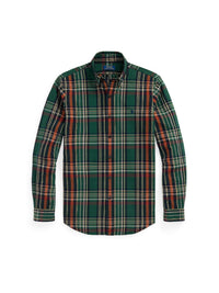 Chemise Oxford ajustée écossaise - Pine, Wine & Multicolore