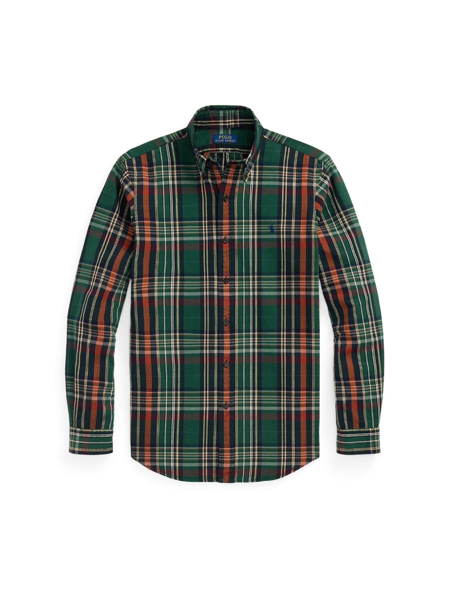 Chemise Oxford ajustée écossaise - Pine, Wine & Multicolore
