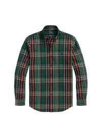Chemise Oxford ajustée écossaise - Pine, Wine & Multicolore