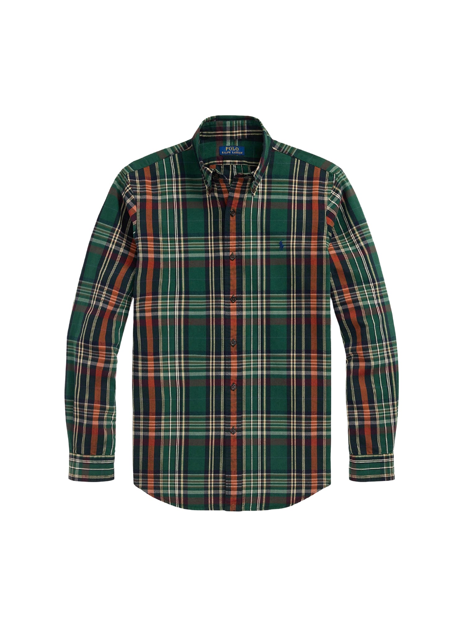 Chemise Oxford ajustée écossaise - Pine, Wine & Multicolore