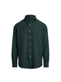Custom Fit Performance Twill Shirt - Landmark Green Heather