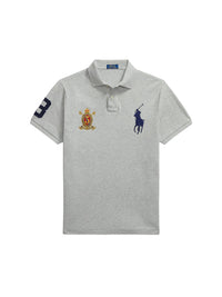 Big Pony Custom Slim Fit pique polo shirt - Andover Heather