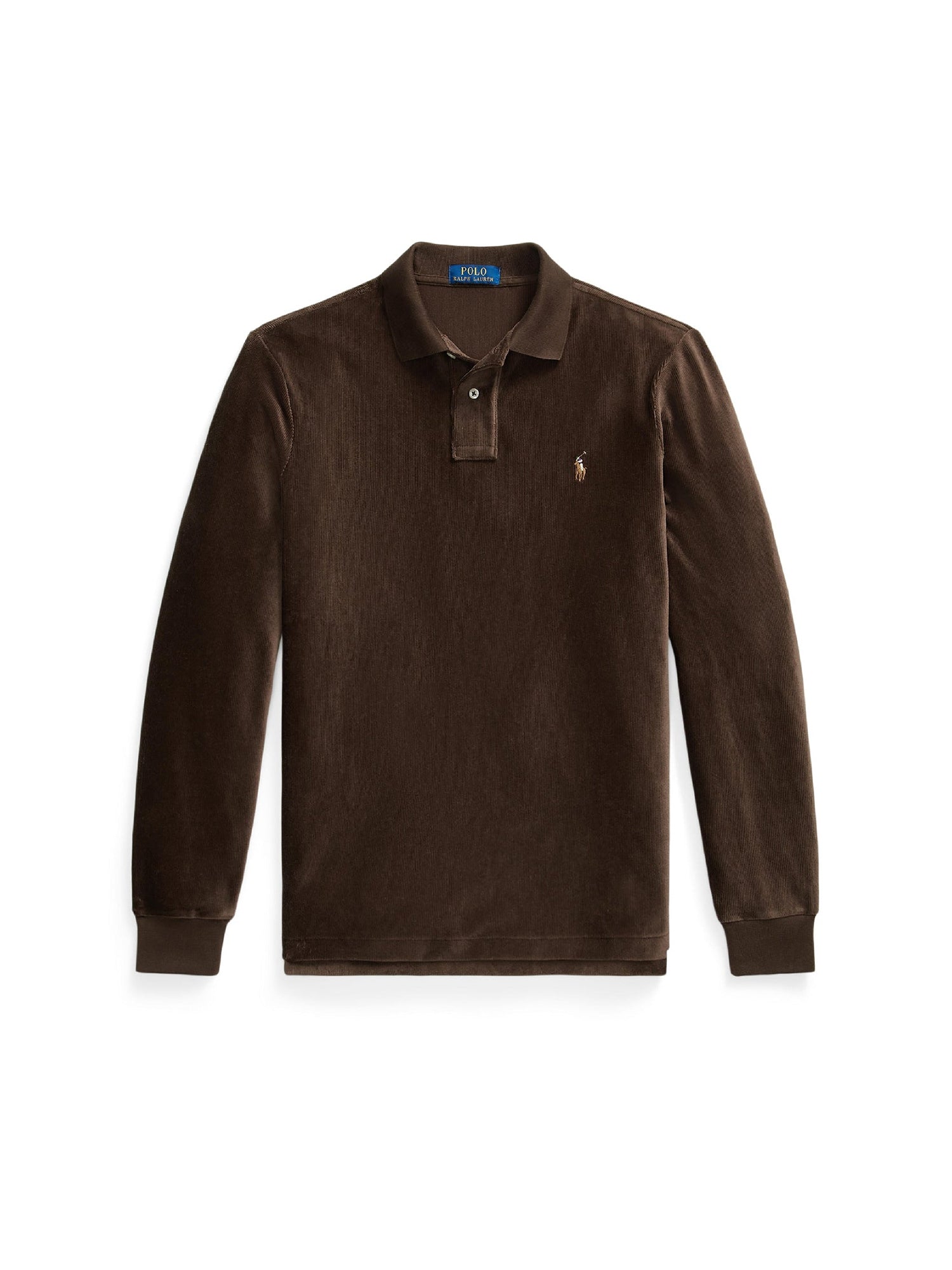 Polo classique maille de velours côtelé - Circuit Brown
