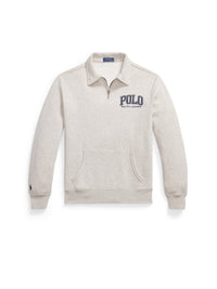 Sweat col en molleton à logo - Light Sport Heather