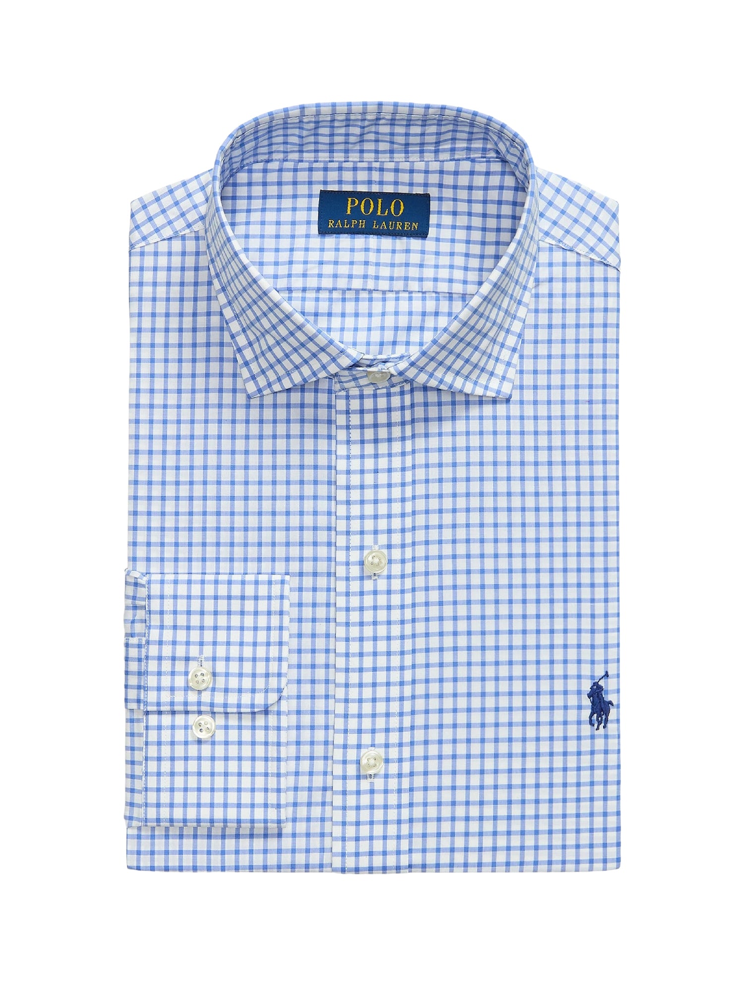 Classic Fit poplin check shirt - Blue, White & Multicolour