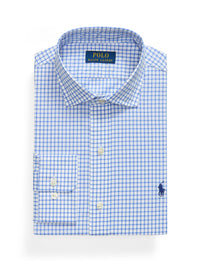 82pcs / NEW // 5044A BLUE/WHITE MULTI DRESS SHIRT LONG SLEEVE CLESTPPCA