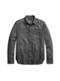 Chemise workwear en denim - Black & White