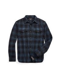 3pcs / NEW // RL-700 BLUE/BLACK SPORT SHIRT LONG SLEEVE HERC CPO