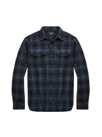 Chemise workwear en toile écossaise - Blue & Black