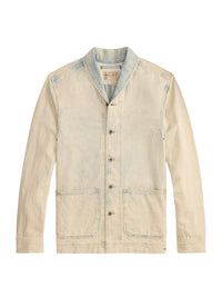 Surchemise denim en lin mélangé - Faded Indigo