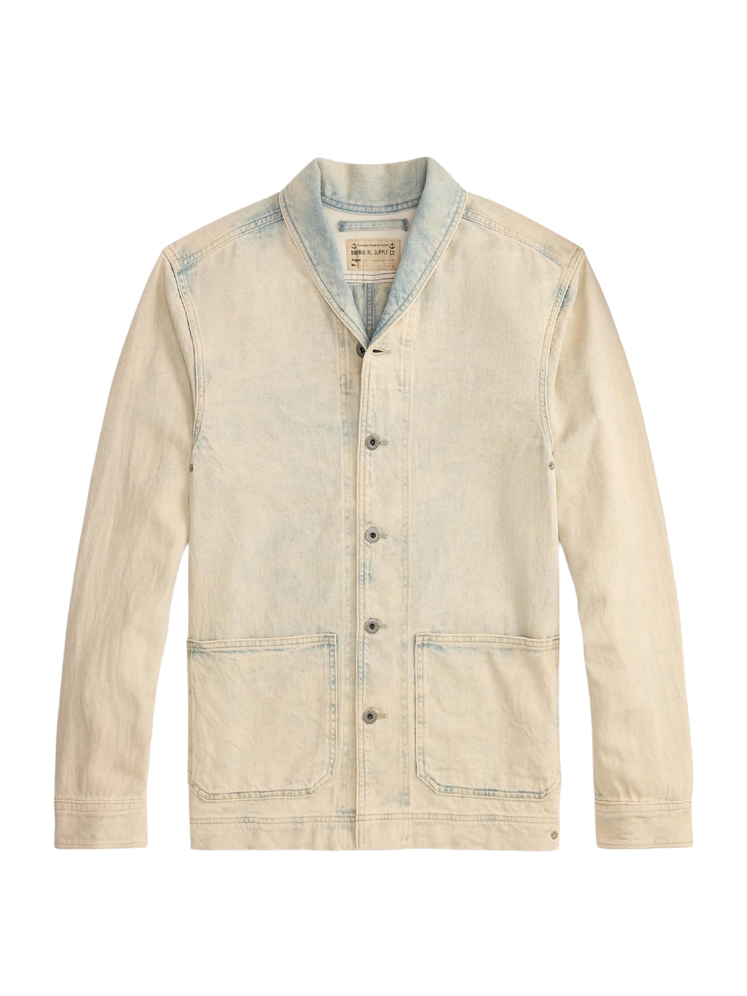 Surchemise denim en lin mélangé - Faded Indigo