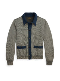 Cardigan en jacquard rayé - Navy & Multicolore
