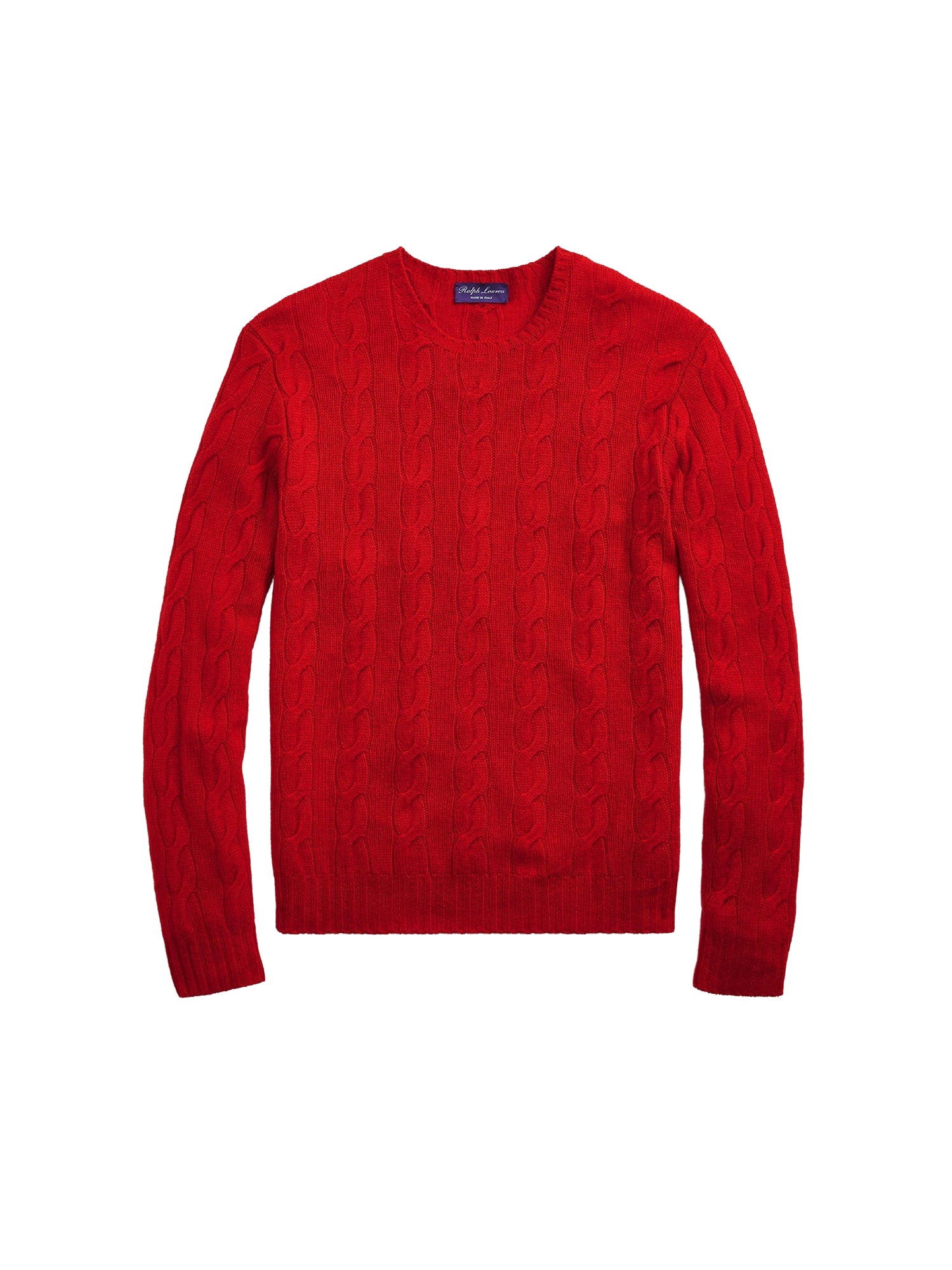 Pull en cachemire torsadé - Classic Red