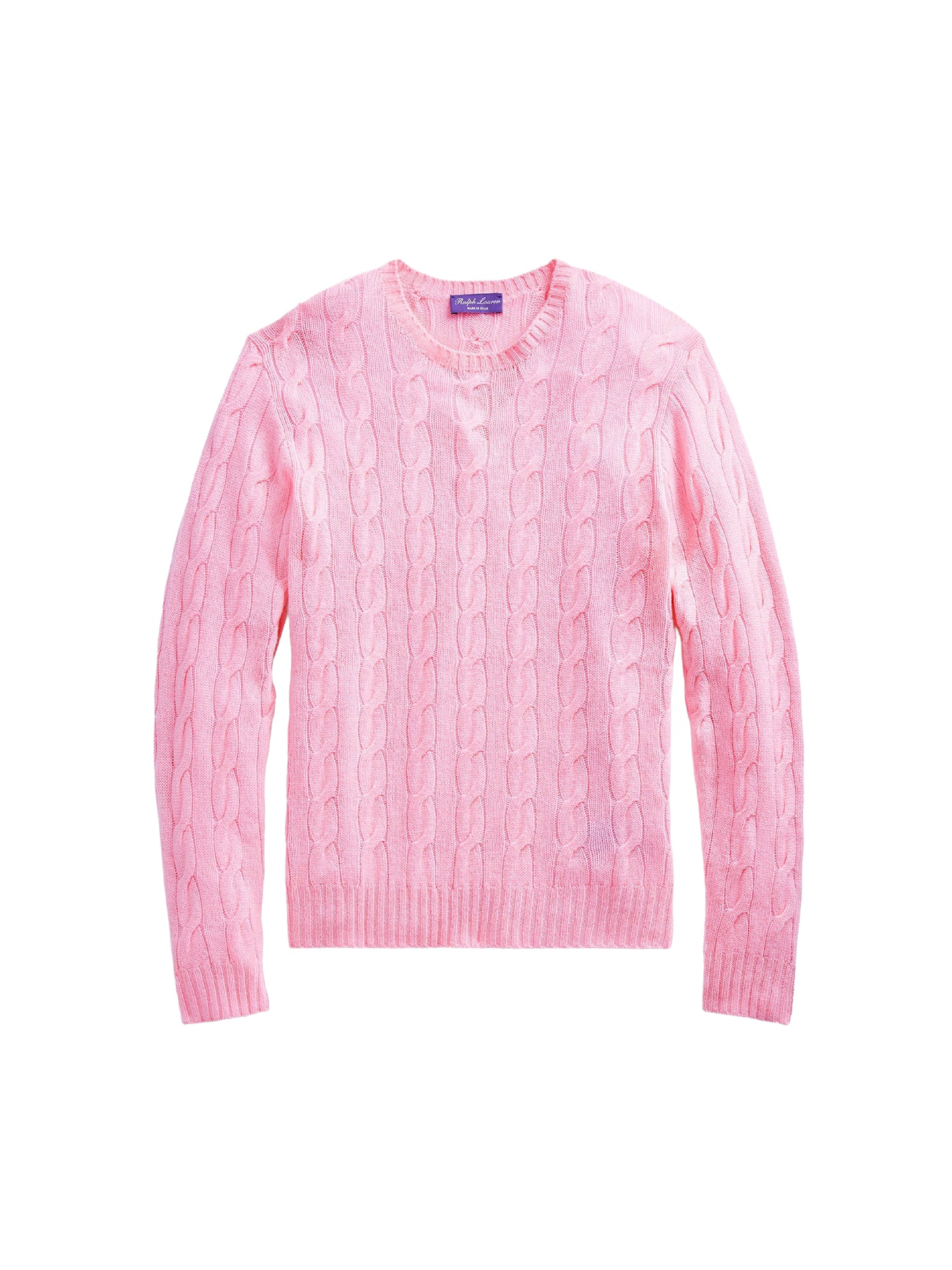Pull en cachemire torsadé - Classic Pale Pink