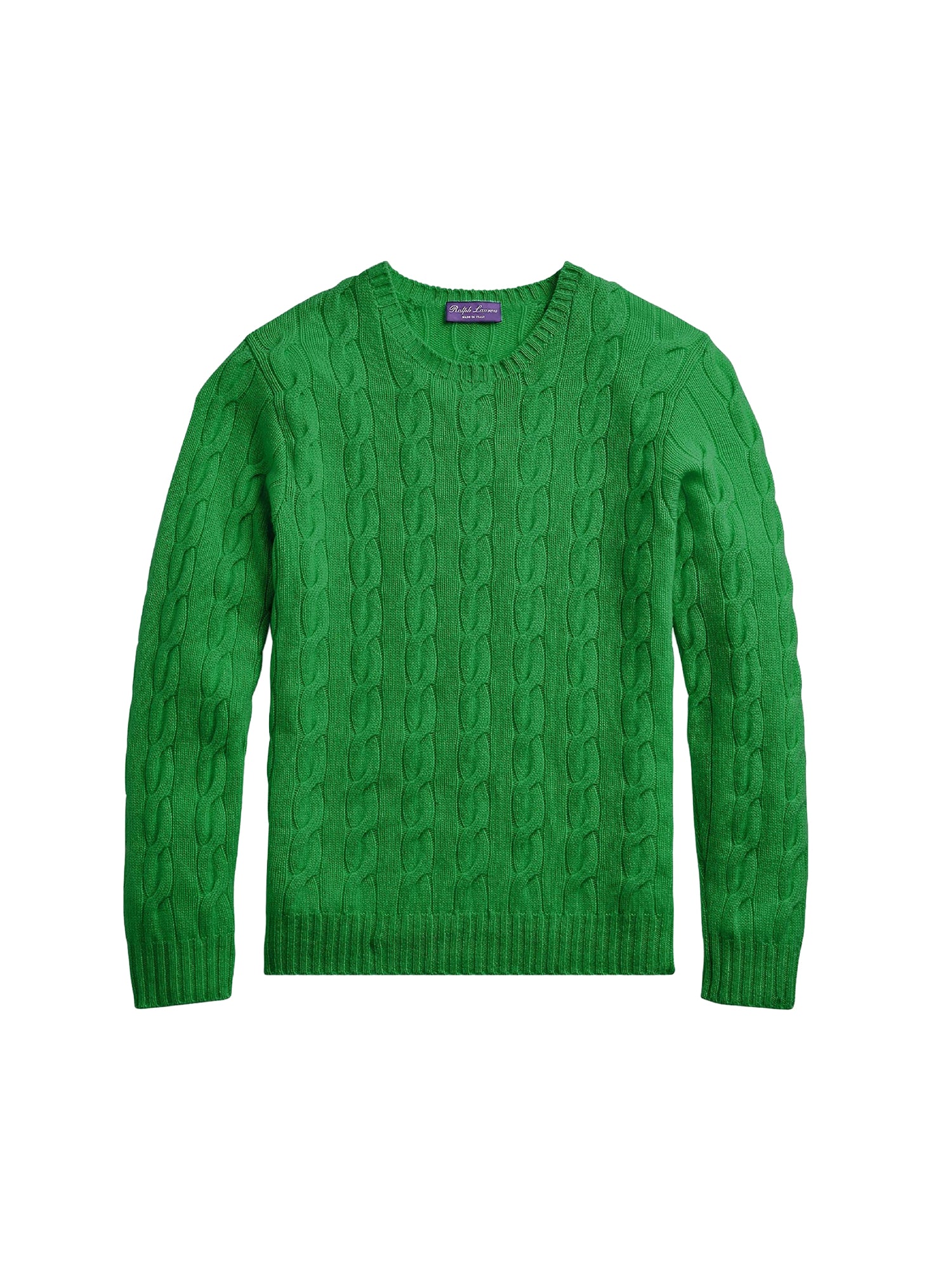 Pull en cachemire torsadé - Vert