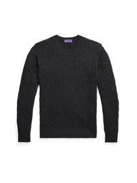 Pull en cachemire torsadé - Dark Charcoal