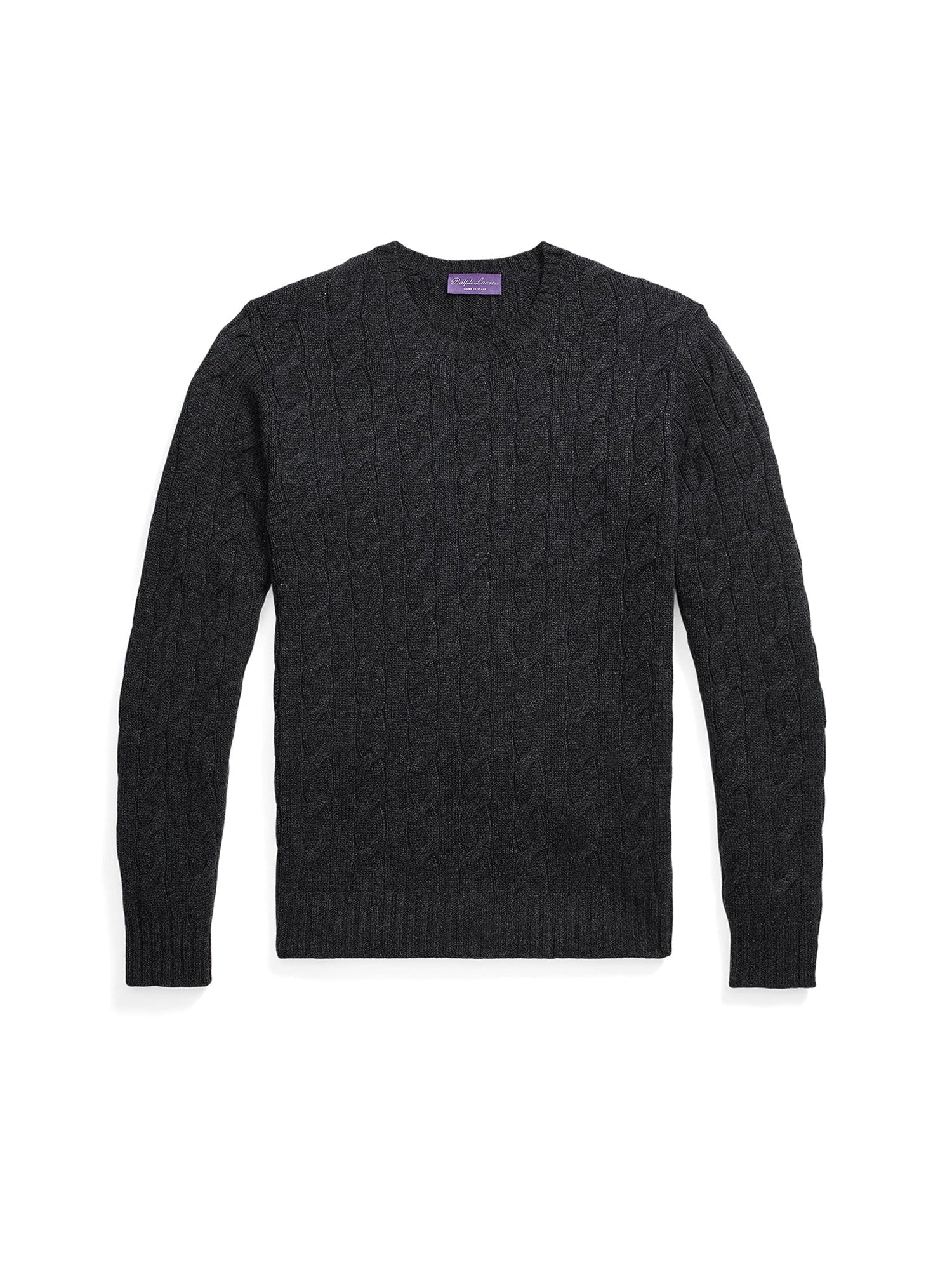 Pull en cachemire torsadé - Dark Charcoal