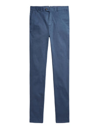 Pantalon slim en chino stretch - Light Navy