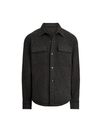 Surchemise en laine - Dark Grey Melange