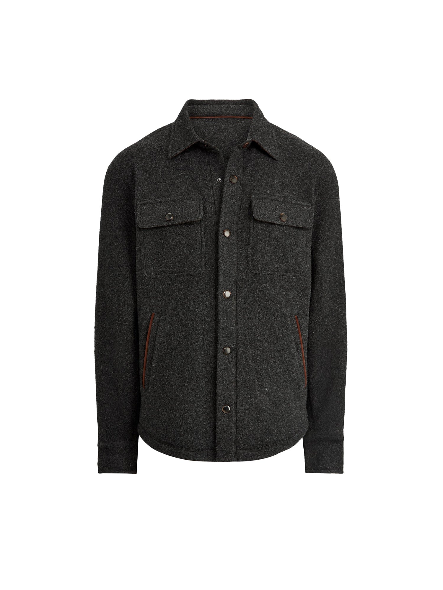Surchemise en laine - Dark Grey Melange