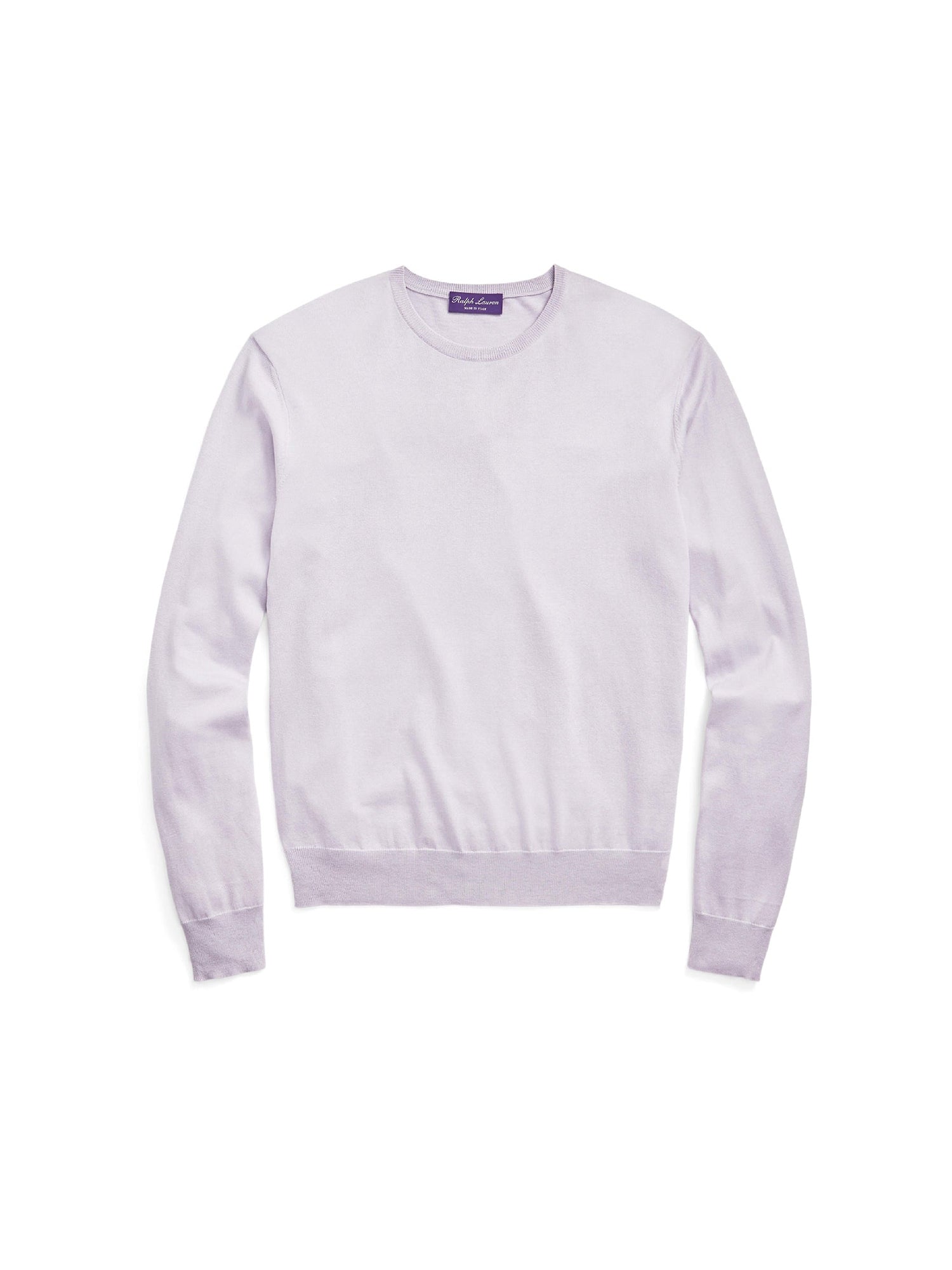 Pull col rond en coton - Lilac