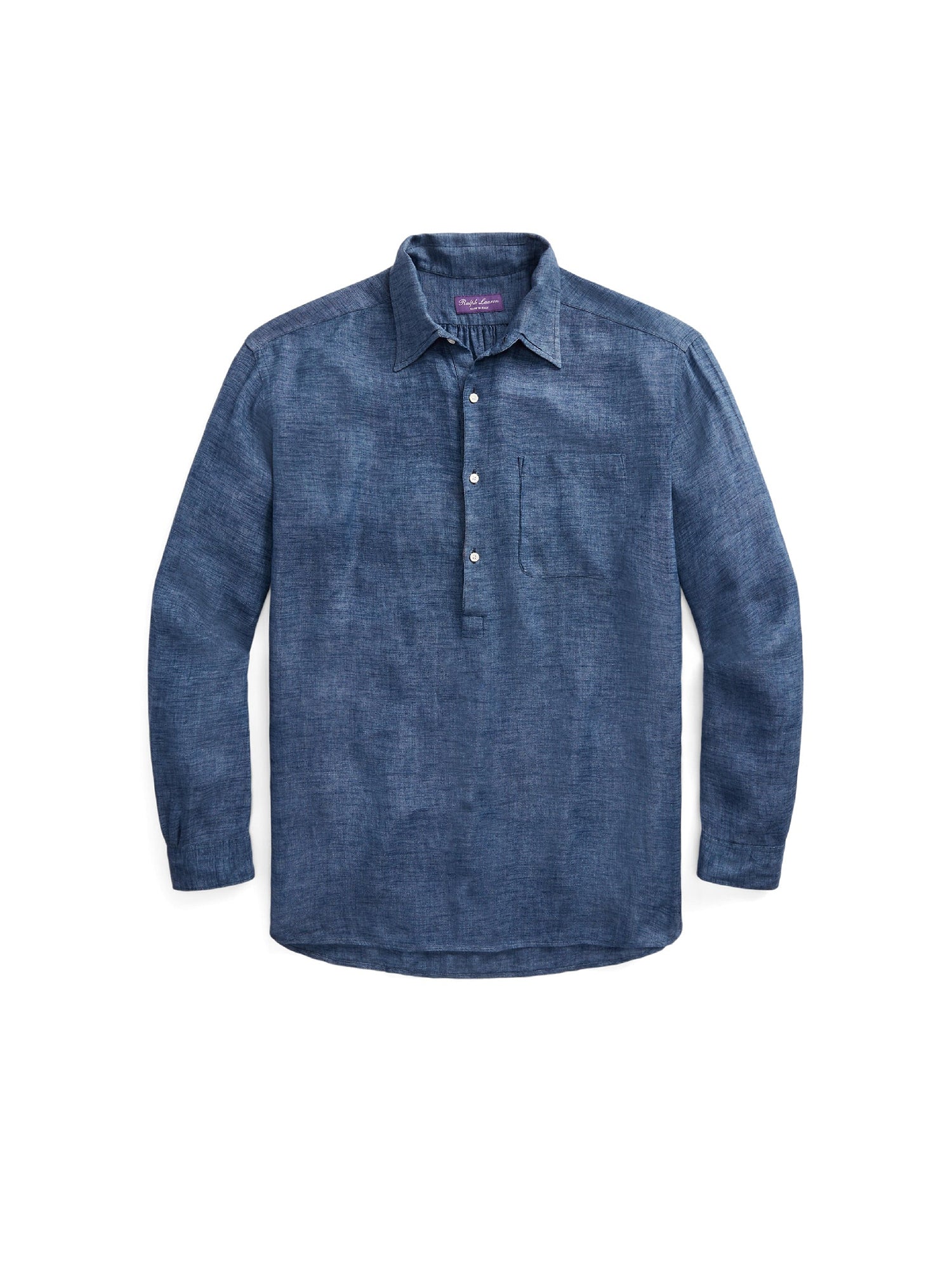 1pcs / NEW // DARK INDIGO SPORT SHIRT LONG SLEEVE RYLAND TUNIC