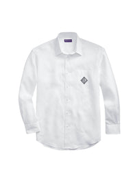 Chemise à monogramme en lin - Optic White