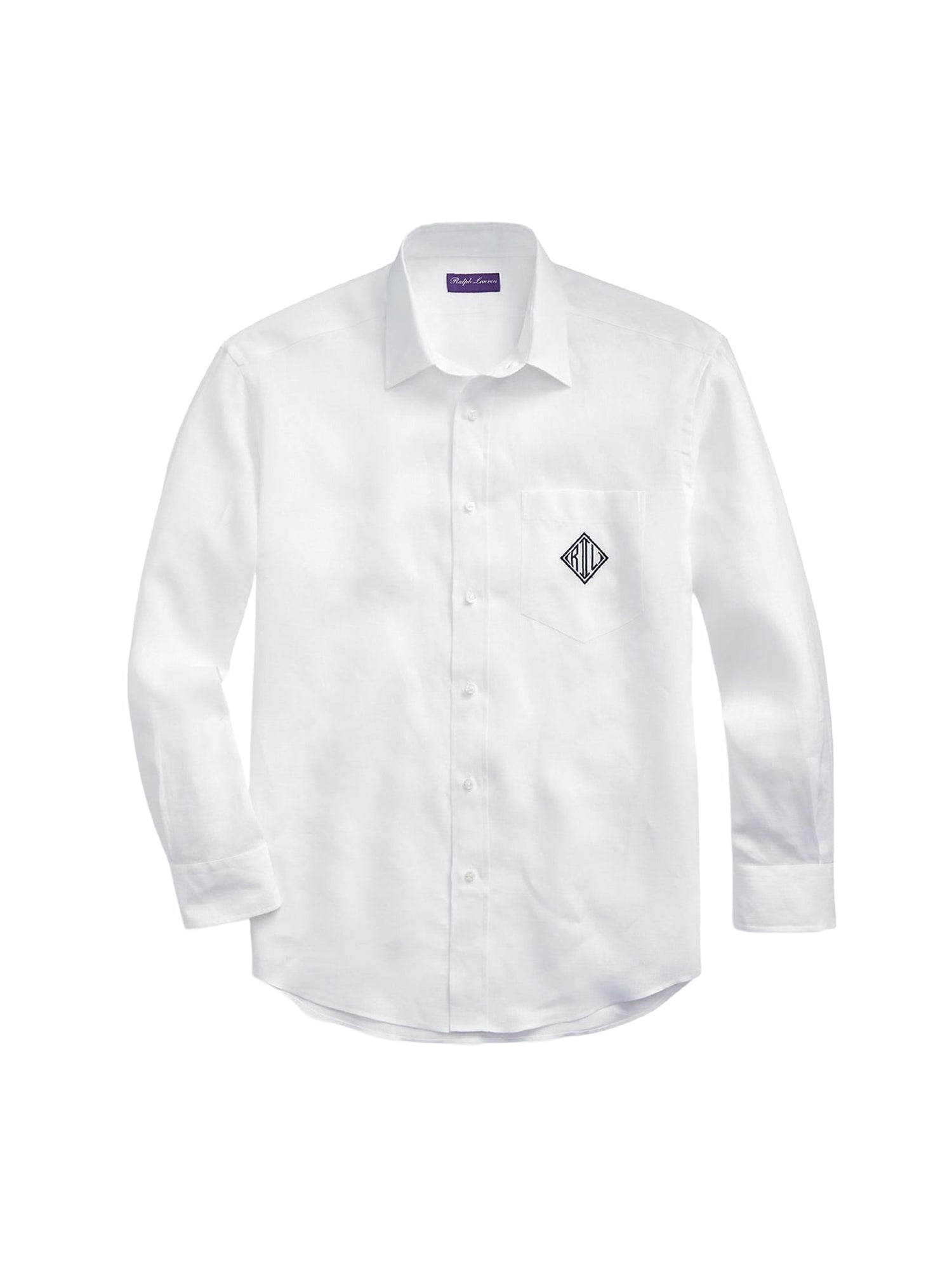 Chemise à monogramme en lin - Optic White