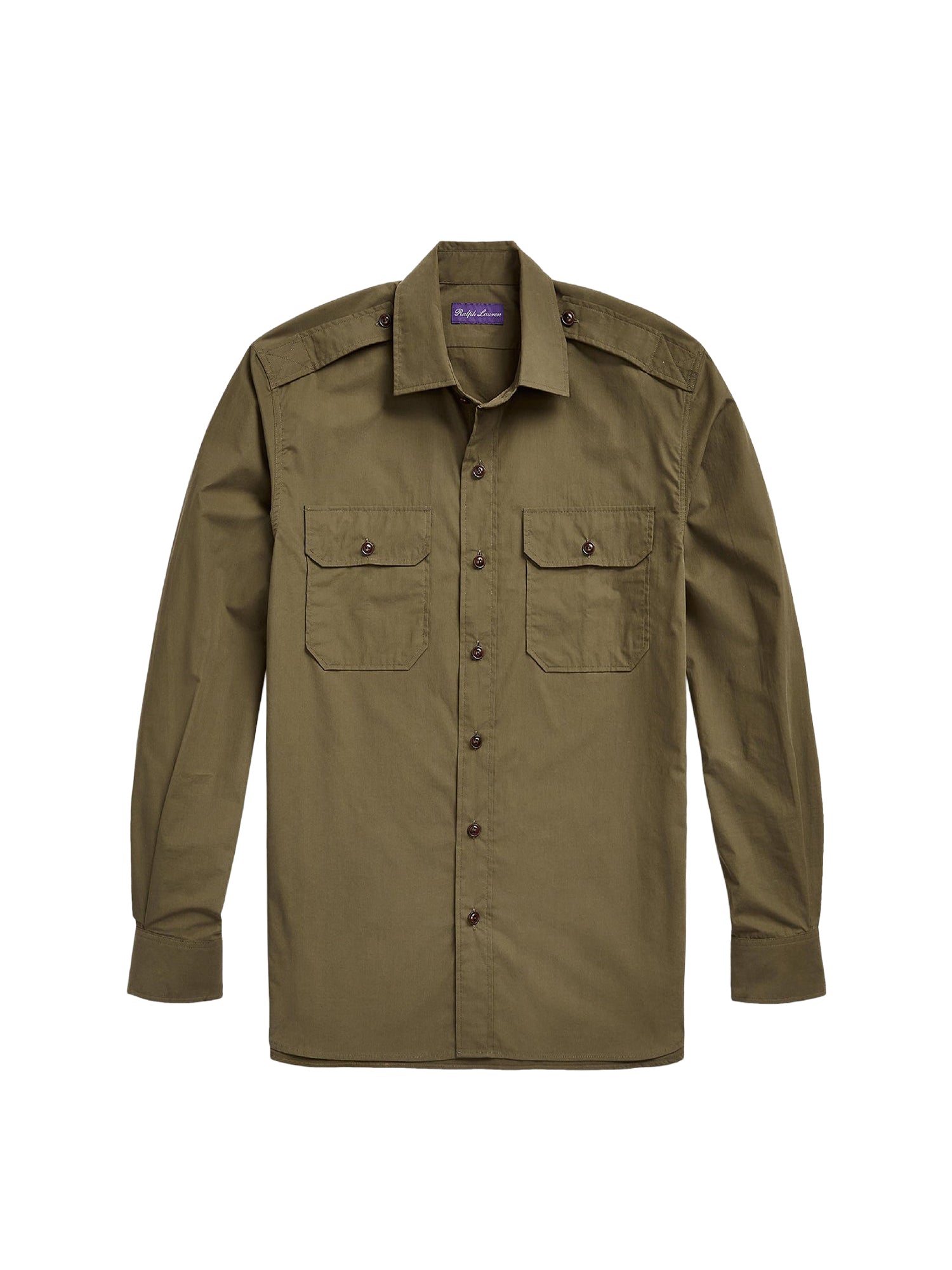 Poplin shirt - Olive Night